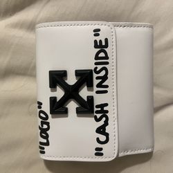 Off-white Wallet With Papers And Box (brand New)