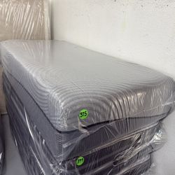 TWIN XL GEL MEMORY FOAM MATTRESS & BOX SPRING BED SET