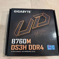GIGABYTE B760M DS3H DDR4 LGA 1700 Intel B760 M-ATX Motherboard with DDR4, Dual M.2, PCIe 4.0, USB 3.
