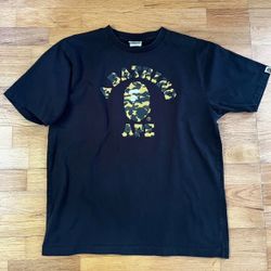 Bape ABC  Black Camo College Tee