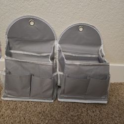 2 Fabric Hanging Organizers 