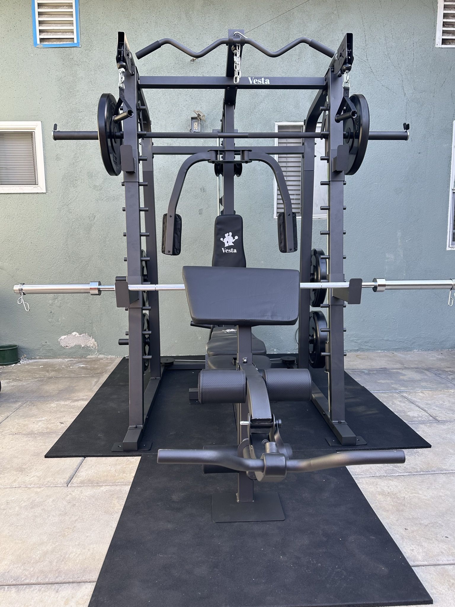 Smith Machine SM2001/FID Adj Bench/Gym Equipment/Fitness/Squat Rack/‼️⭕️WEIGHTS AND BARBELL SOLD INDIVIDUALLY ⭕️‼️FREE  DELIVERY🚚 