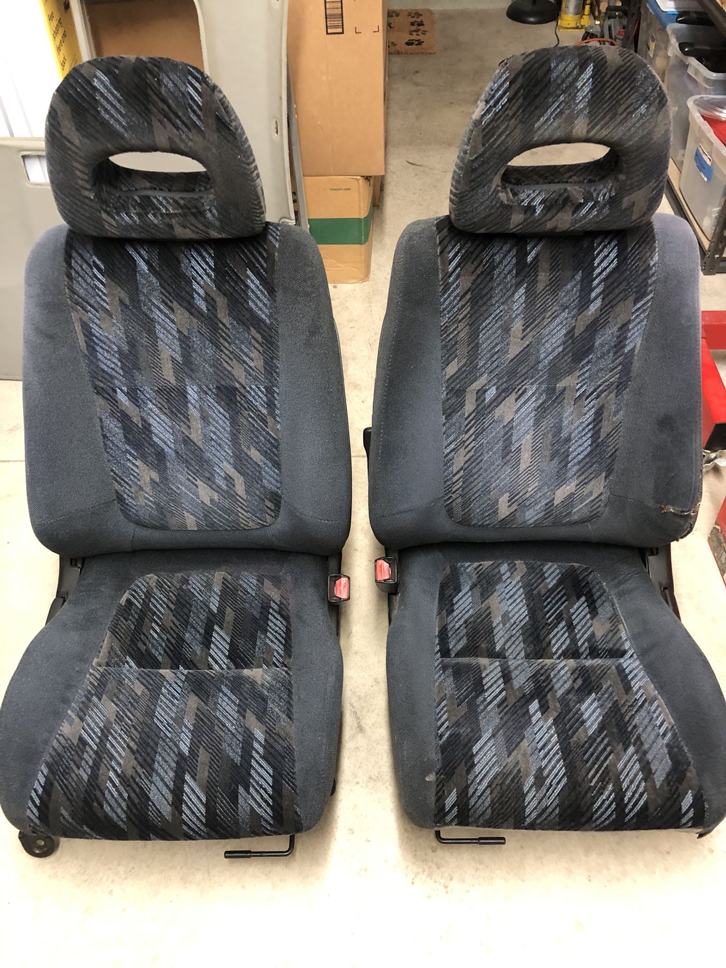 Integra Blue Confetti Seats (front with rails) for Sale in Tustin, CA