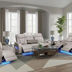 S2024 Skyline 3 Pcs Reclining Set- Financing With $0 Down