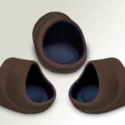 Designer Brown Small Dog Bed