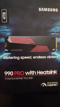Samsung 4TB ssd 990 pro with Heatsink