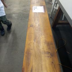 Crate And Barrel Solid Wood Dining Bench 84" Long 