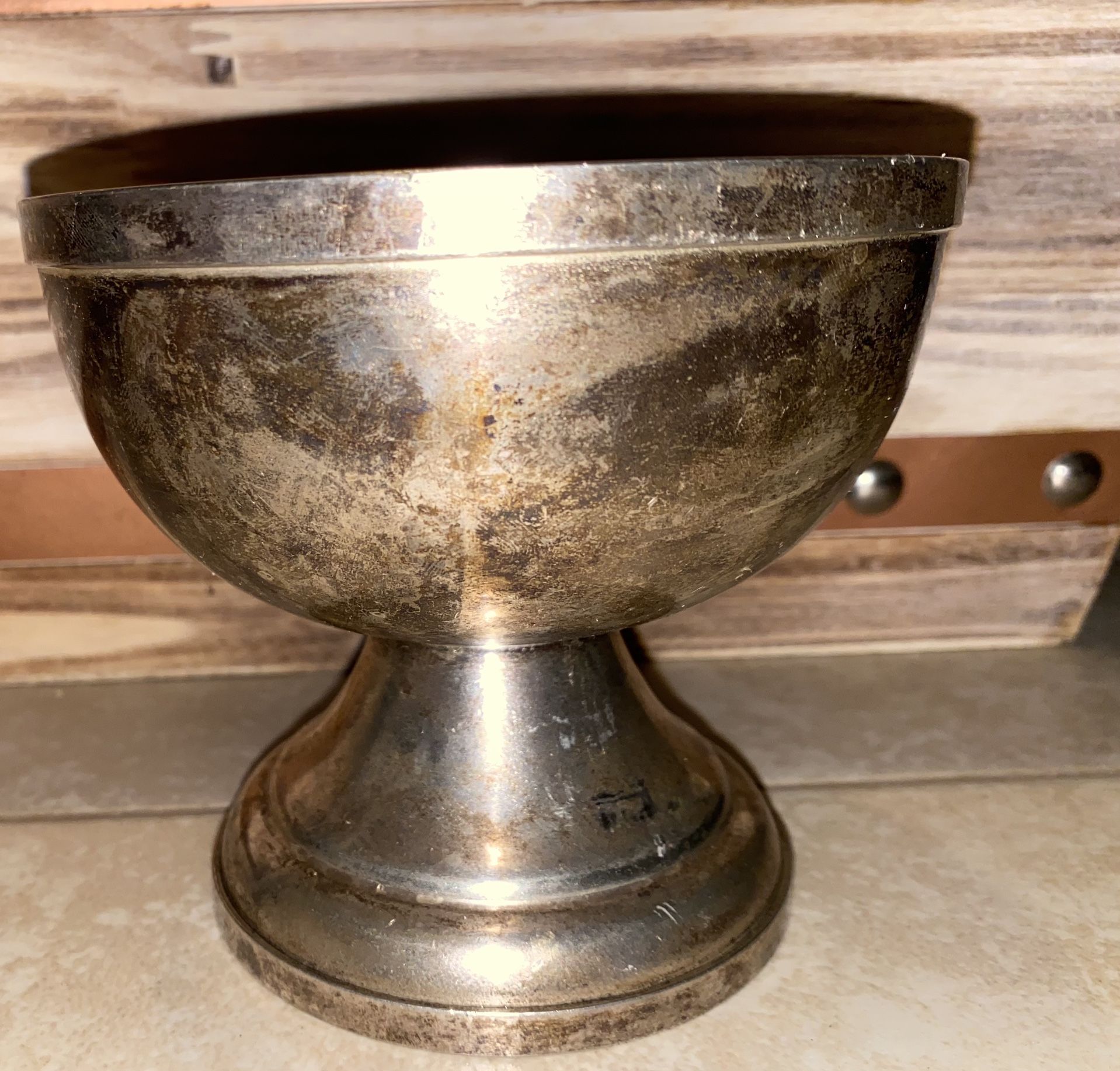 WEAR BRITE NICKEL SILVER GRAND SILVER CO. CUP Vintage 5”