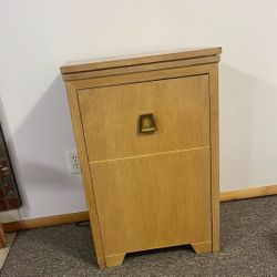 Mid century Sewing Machine Cabinet With Chair