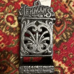 Lehmans Cast Iron Match Box Wall Rack