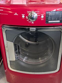 Maytag Front Load Dryer Red