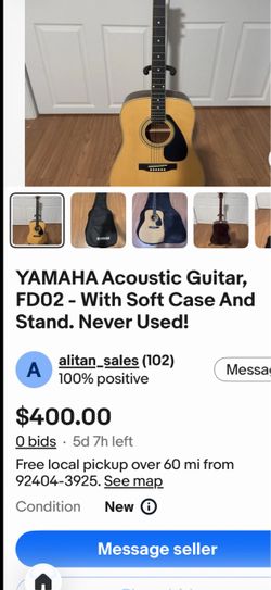 Yamaha professional acoustic guitar
