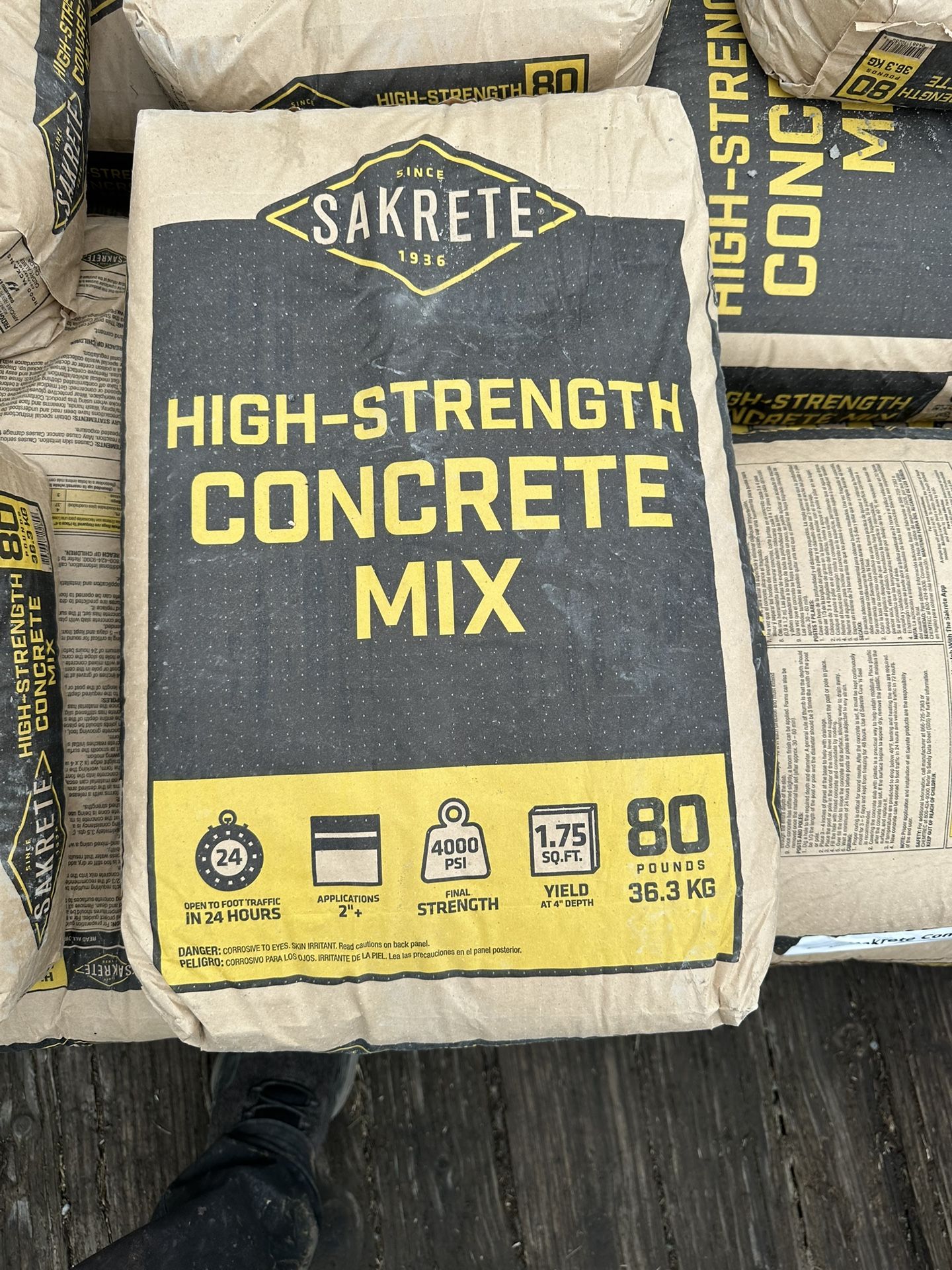 High Straight Concrete Mix $5/bag