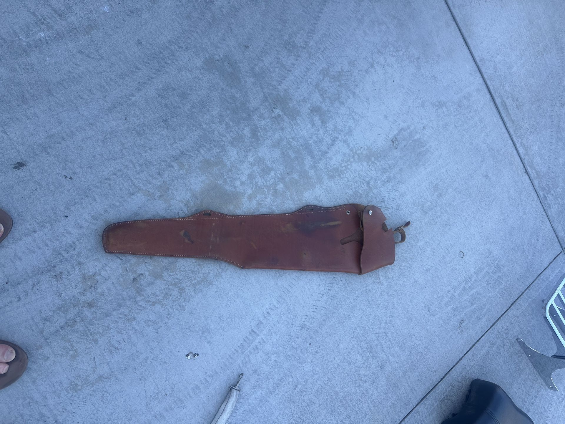 Horse Back Rifle Leather Holster