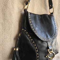Vintage B Makowsky Leather Studded bag