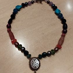 Stephen Dweck Necklace Multistone Pendant Drop