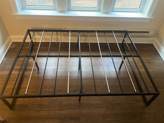 Metal Full Bed frame, Black, 6’2” x 4’6”