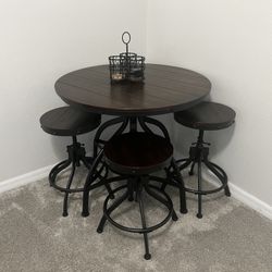 Adjustable  Bar Tables and Bar Stools 