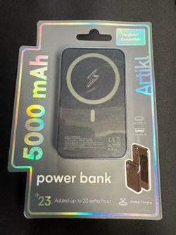 ARTIKL 5000 mAh Wireless Charging Power Bank  MagSafe® Compatible Black