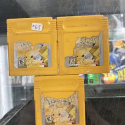 Pokémon Yellow $65 Each Gamehogs 11am-7pm