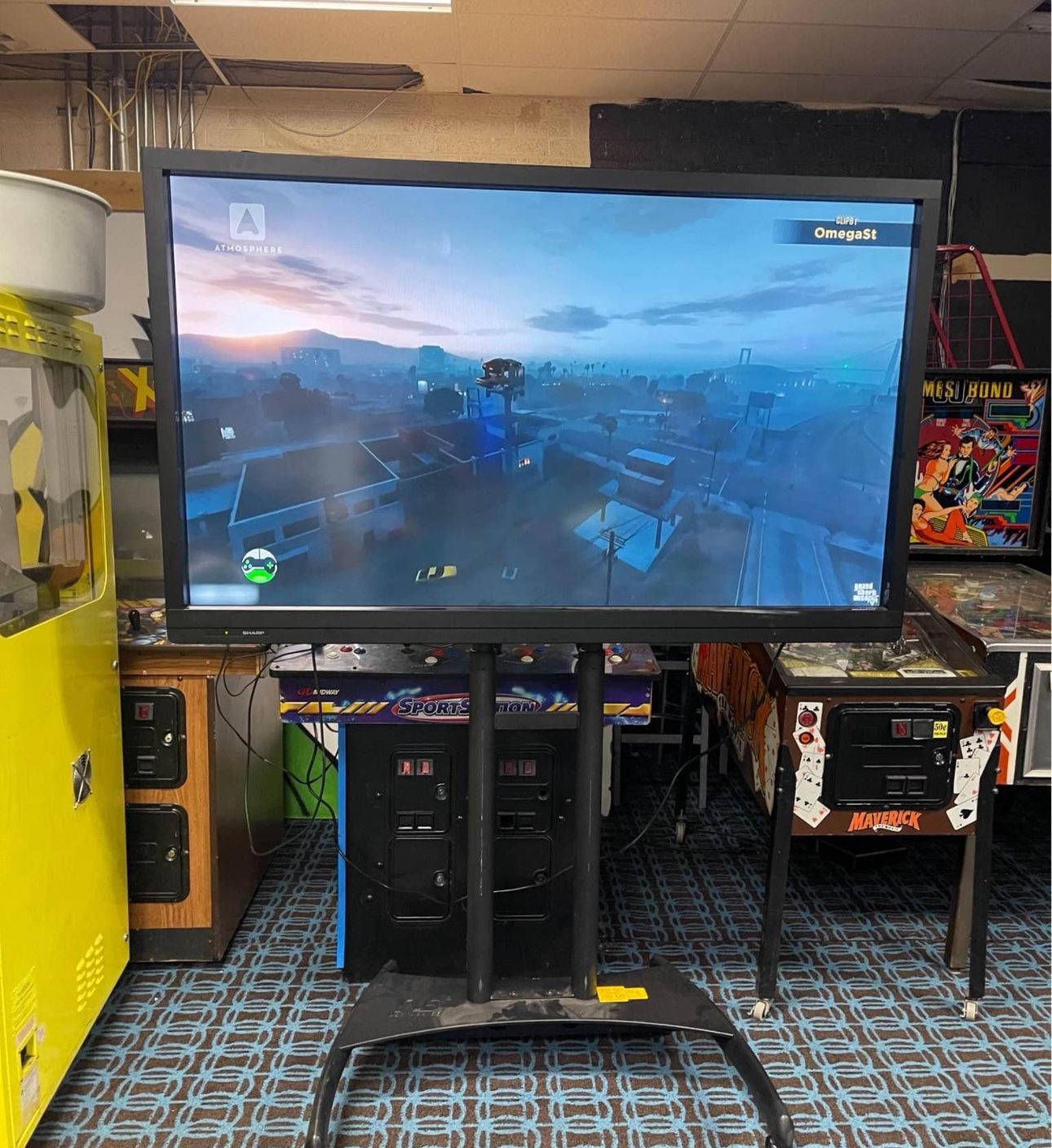 Sharp Aquos 70” TouchScreen Interactive Display With TV Stand
