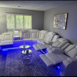 BRAND NEW POWER Reclining Sectional Couch Sofa Recliner Theater Chair Seat Set
