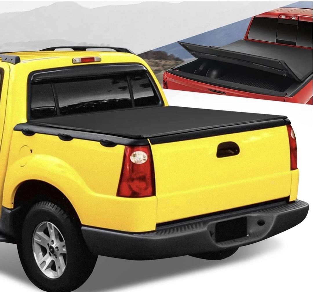 2001 To 2005 Ford Explorer Sport Trac 4.2ft Tri Fold Tonneau Bed Cover Cubierto Tapa Para Caja