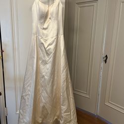Jenny Lee Couture Silk Satin Wedding Dress  great fabric 