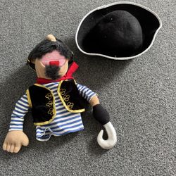 Pirate hand puppet and hat