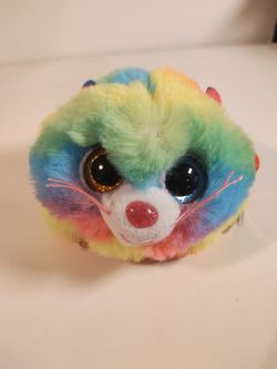 2021 TY Puffies GIZMO Cat (4 Inch) Stuffed Puff Ball Plush Animal