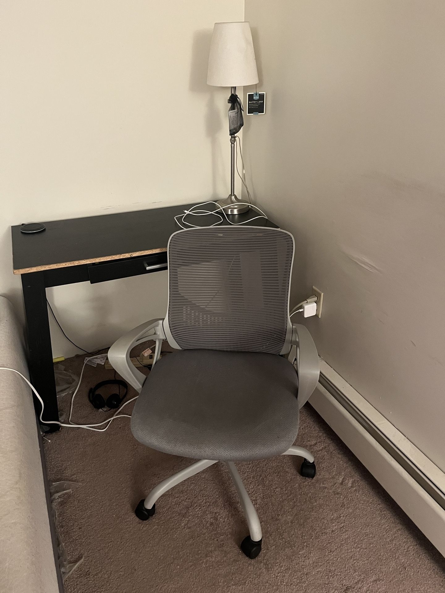 Writing Desk, Chair and Lamp