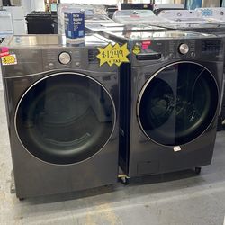 LG set washer 5 cu ft and dryer 7 cu ft