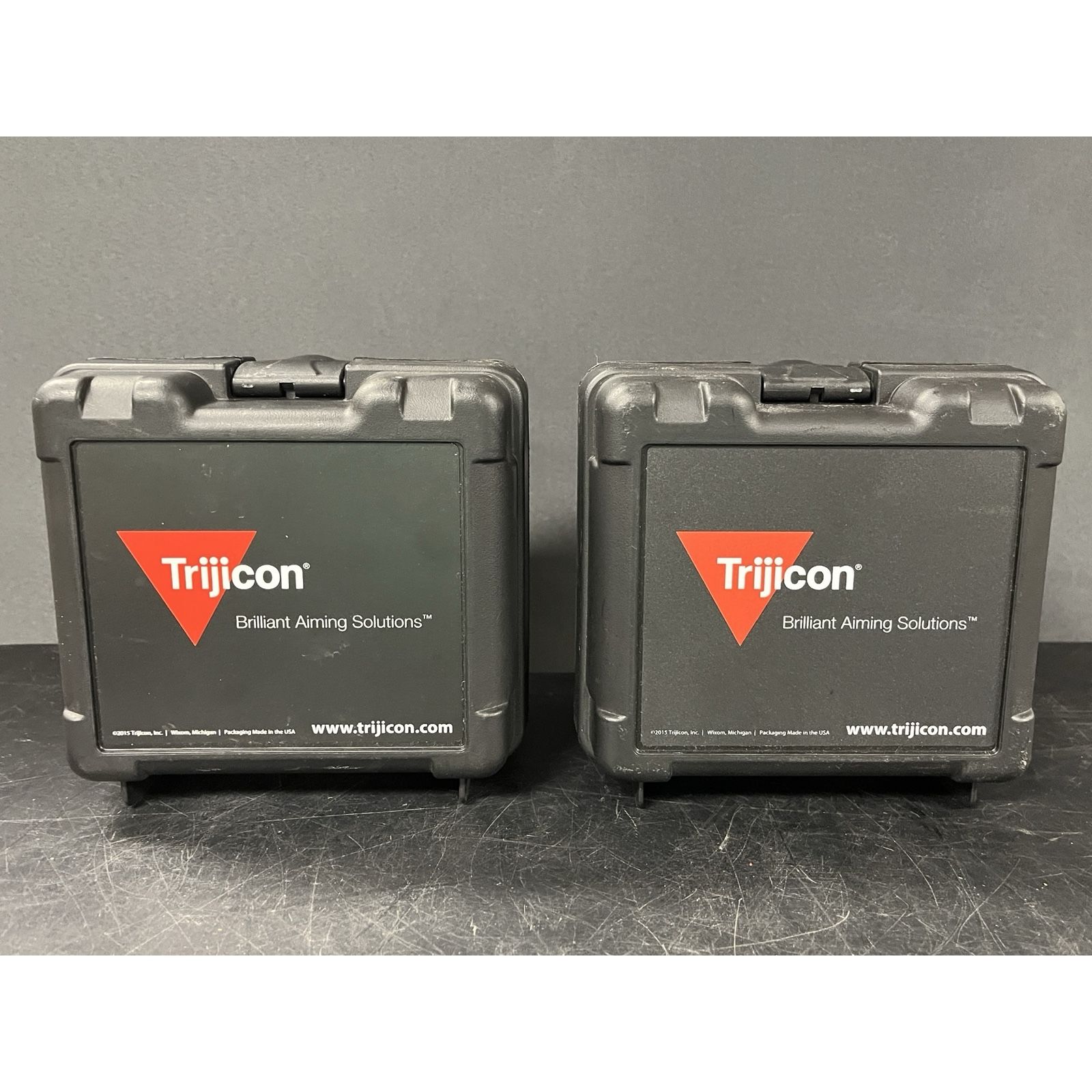 (2) Empty Trijicon Hard Case Box with egg crate style foam. Multipurpose storage box, impact resistant case. $20ea