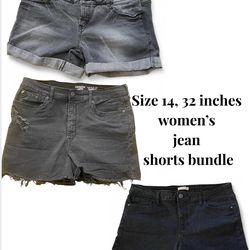 Women’s Black Denim Jean Shorts