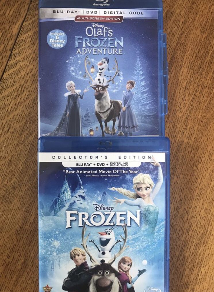 Frozen 1 and 2 all for $20, Disney marvel Harry Potter DC movies Bluray and dvd collectibles