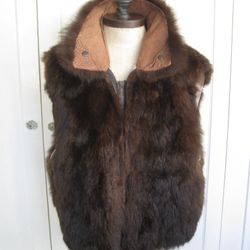 Real Australian Possum Fur Vest Size L NO OFFERS 