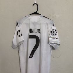 Real Madrid 2025-26 Home Vini Jr Jersey (small Medium Large XL 2X)