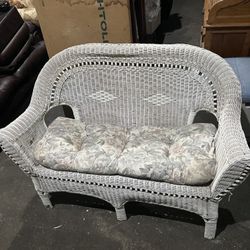 Wicker Bench 