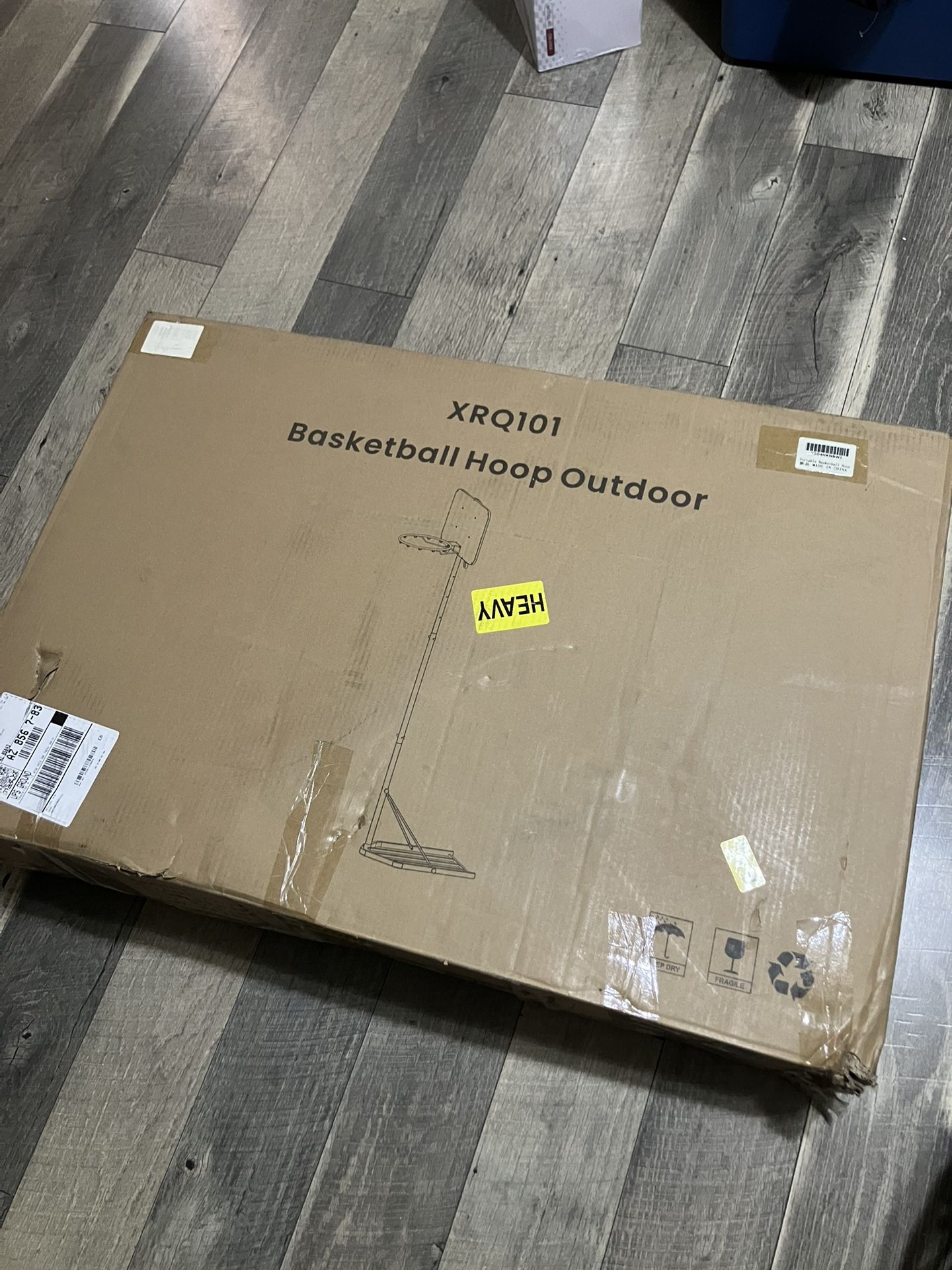 Basketball Hoop with Adjustable Height Portable Basketball Goal System for Outdoor Indoor Use 45 inches Heavy-Duty Steel Frame Backboard for Youth and