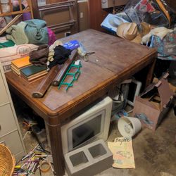 Real Wooden Table With Insert