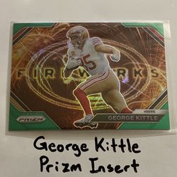 George Kittle San Francisco 49ers All-Pro TE Prizm Short Print Insert Card. 
