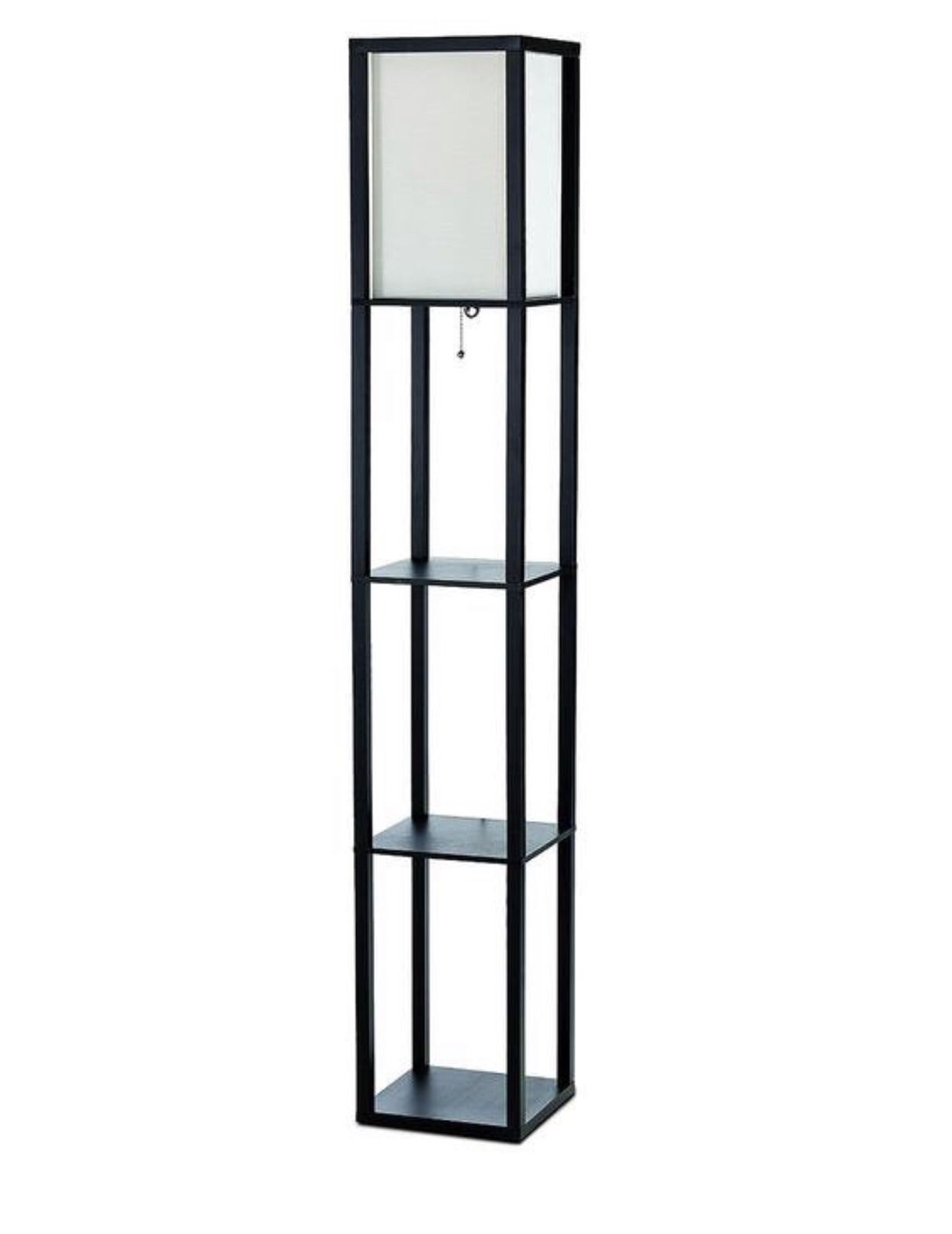 Floor Lamp Shelf Organizer Linen Shade