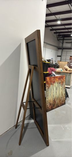 Rustic Wood Framed Full Length Floor Mirror