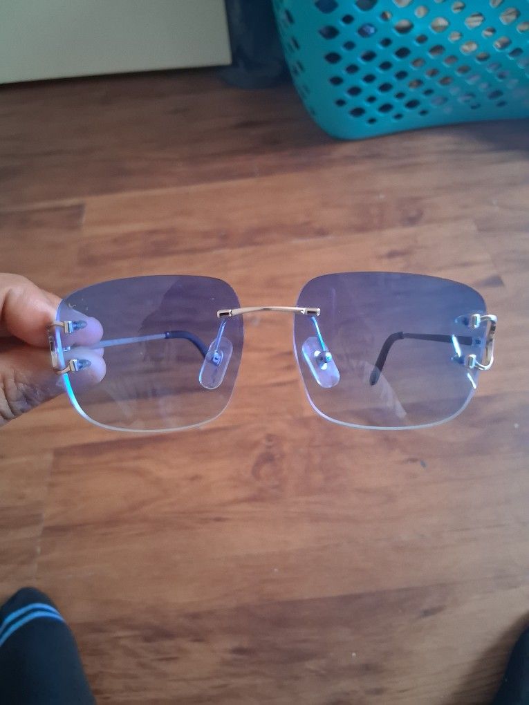 CT00920 Cartier Glasses Blue Lens