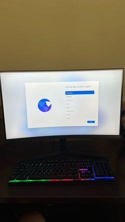 Samsung 1080p curve screen 240Hz