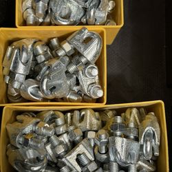 3/8” Galvanized Wire Rope Clips – 120 Pieces – New