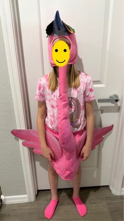Pink Flamingo Costume Ages 6 to 8