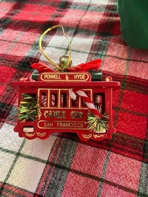San Francisco Cable Car Christmas Ornament 