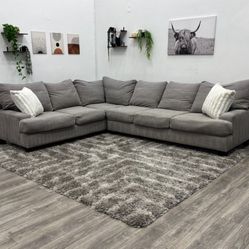 Gray Sectional Couch - Free Delivery 