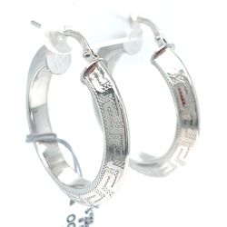 925 Silver Hoop Earrings 5.15g 4.3x3.7 187646